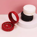 Tongxing Round High-end Elegant Luxury Small Jewelry Organizer Gift Rings Earrings Necklaces Custom Travel Leather Jewelry Box