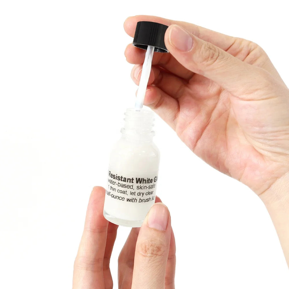 Waterproof Lace Glue 0.5 oz Oil Resistant White Wig Toupee Hair Glue