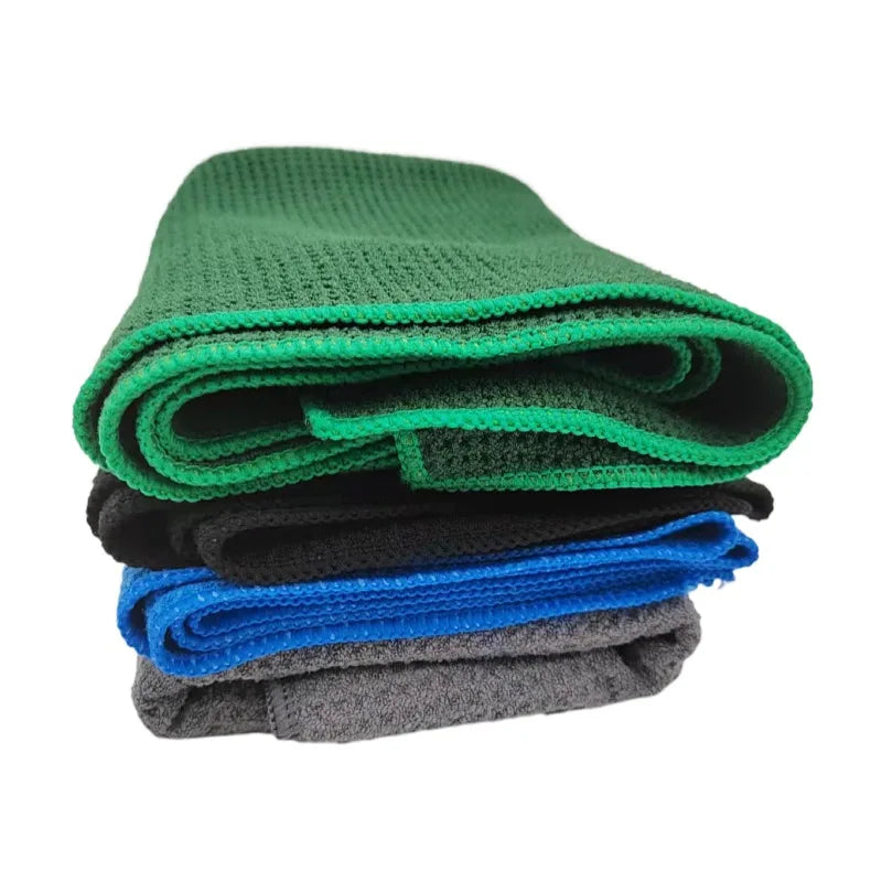 Microfibre Kitchen Dish Cloth Waffle Weave Dark Blue Gray 40x40 cm