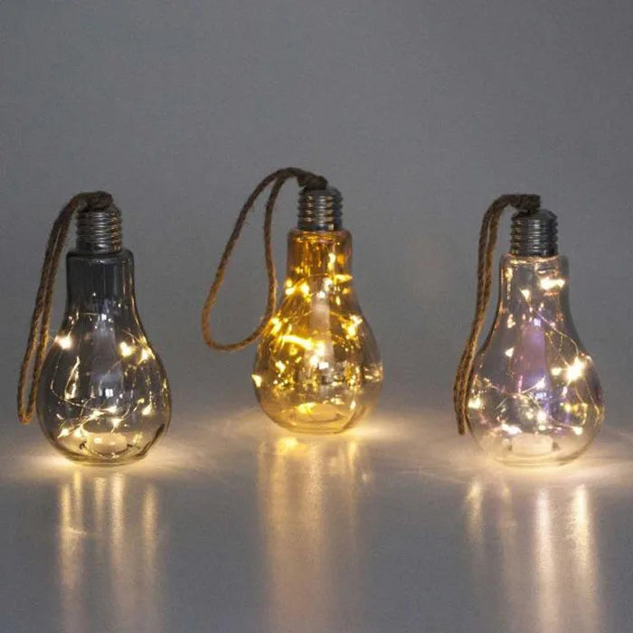 Light Bulb Decorative Battery LED Glass Lamp
