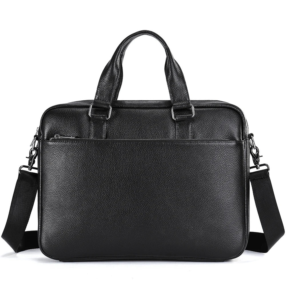 Marrant Men Business Office Document Bag Leather Handbag Leather Messenger Bag Men's Laptop Briefcase Genuine Leather Briefcase