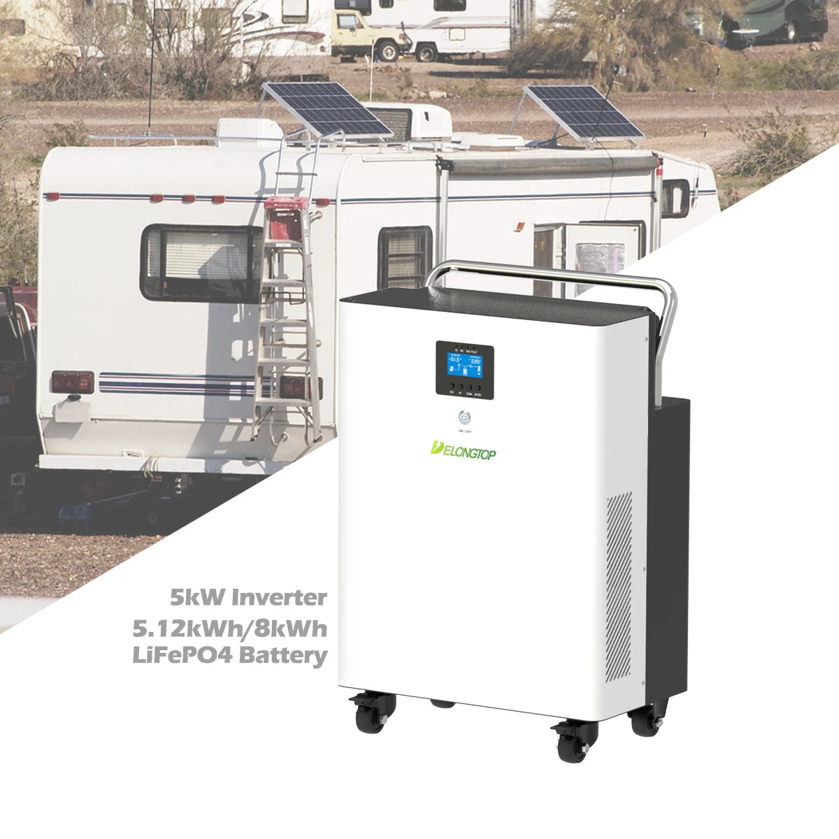 5120Wh Portable Power Station Solar 5000W Generator Emergency Camping 5kw Lifepo4 220V Home Power Station Solar Panel Charge