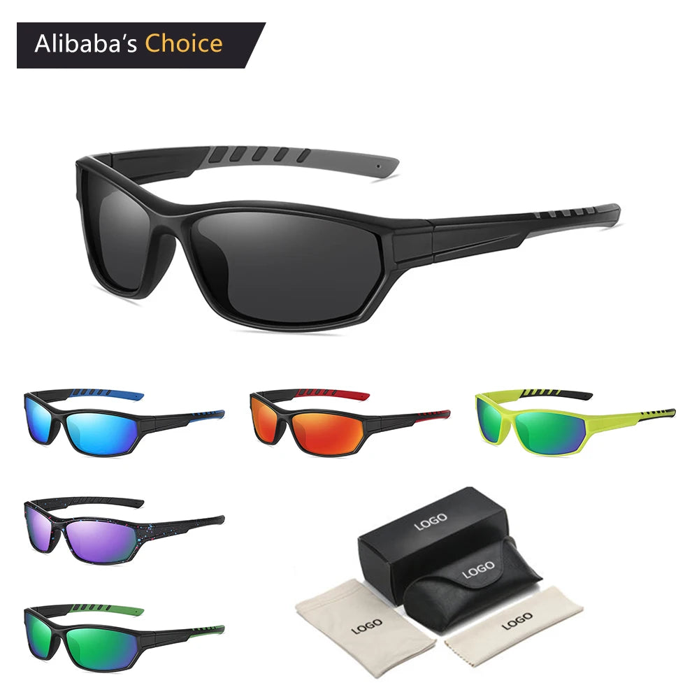 2024 Wholesale Cycling Glasses Fashion Outdoor Sport Shades Designer Polarized Mens Sport Sunglasses