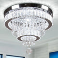 Surface Mounted Crystal Chandelier Ceiling Light for Kitchen Island and Living/Sitting Room Elegant Pendant Chandeliers