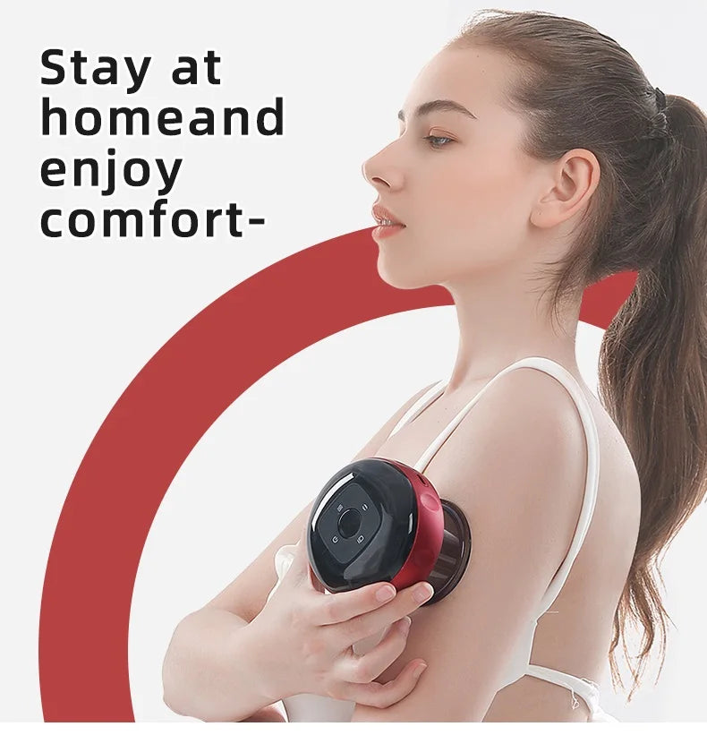 Korea Electric Therapy Massager Vibrating Heat Portable Cellulite Body Red Light Suction Vacuum Smart Cupping