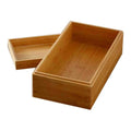 Handmade Bamboo Wooden Keepsake Box Handmade Left Cover Bamboo Tea Box With Paper Sleeve Package MegaBDM