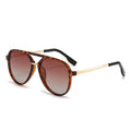 New Coming Wholesale pilot Polarized Gradient Color Women Sunglasses Unisex Metal Frame Custom Logo 6 Colors Plastic Lenses