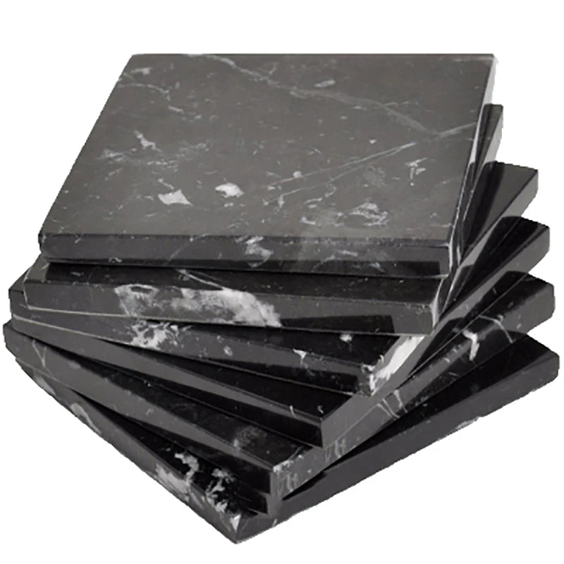 Hot-seller Custom Stone Marble Coasters square coaster for Kitchen Drinkware Cups