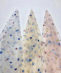 Five Star Embroidered Tulle Fabric 100% Polyester Lightweight Breathable for Girls' Children's Clothing Wedding Dresses DIY Lace