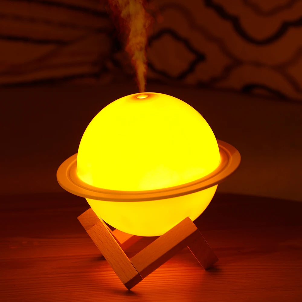 Planet Moon Mini Electric Scented Ultrasonic Diffuser 3D Cool Mist Air Humidifier Household 1 Year Warranty
