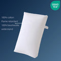 Flame Retardant 65x40x8cm 100% Cotton Cover Microfiber Filling Bed Sleeping Pillow for Sale