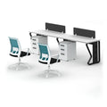 Modern MDF Office Computer Table Workstation Desk for Home Office Workshop 6 Persons ISO9001/CE Certified 36 Months Warranty
