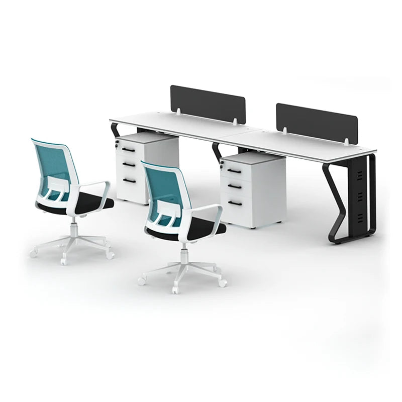 Modern MDF Office Computer Table Workstation Desk for Home Office Workshop 6 Persons ISO9001/CE Certified 36 Months Warranty