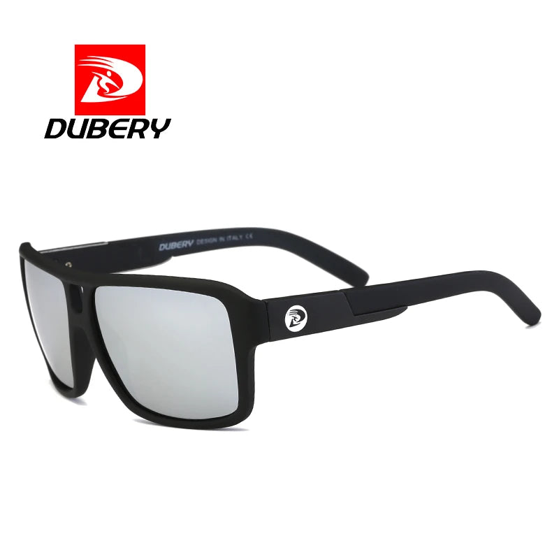 DUBERY D008 Punk Triangle Sunglasses 2026 Blue/Red Frame PC TAC Polarized Lenses for Men and Women Wholesale Price