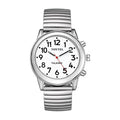 English Talking Watch Speaks Clear and Loud Time Date and Alarm Time Stretch Band Is Best Gift for SeniorVisually Impaired