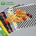 Food Safe  Printed Sandwich Wrap Papers Custom Deli Paper for Restaurants