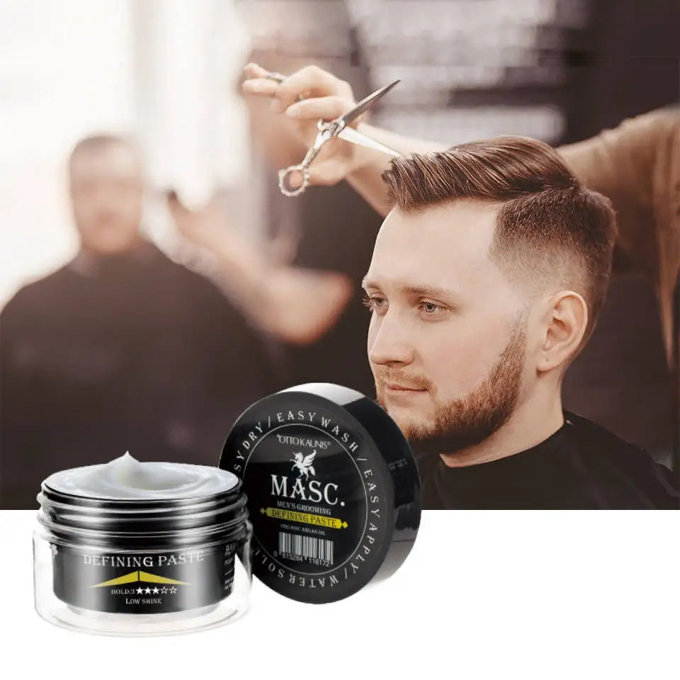 Wholesale OEM Private Label Strong Hold Hair Styling Hair Finishing Cream 80g Defining Paste Hair Wax