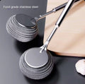 Hot Selling Stainless Steel Kitchen Cleaning Brush Long Handle Steel Wire Ball Dish Pot Washing Tool
