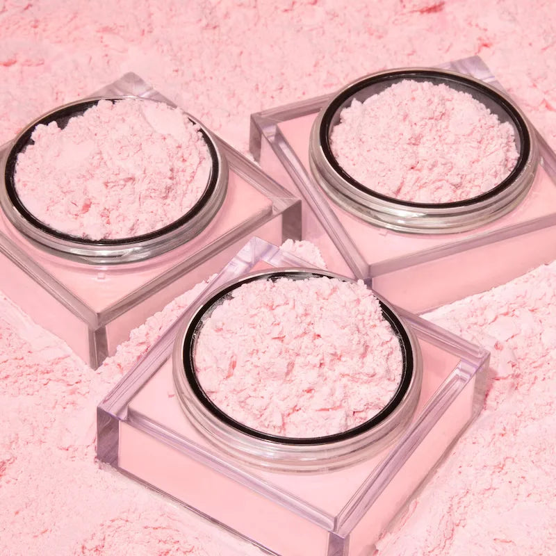 Wholesale Price Newly Style Low Moq Matte Waterproof Cosmetics Makeup Private Label Vegan pink Loose Setting Powder