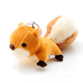 Wholesale Cute Toys Plush Squirrel Key Chains Stuffed Animal Plush Keychain Pendant Cute Toy Decor Backpack Bag Charms Key Rings