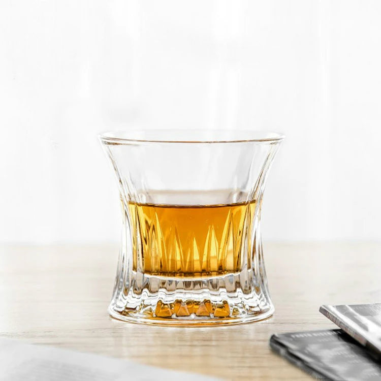 Personalized NOVARE Classic Modern Luxury 280ml Transparent Rocks Whiskey Drinking Shot Glass Customized Glass Party OEM/ODM