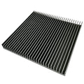 80W Square LED Light Heatsink 230(W)*25(H)*230(l)mm Black Anodized Aluminum Heatsink