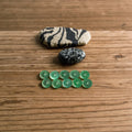 Hot Sale Jade Stone Cabochon Gemstone Natural B+C Green Enamel Safety Button Jewelry with Loose Gemstones High Price