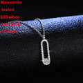 Luxury VVS D Fast Delivery S925 Silver Necklace MoissaniteMoissanite Jewelry Necklace with GRA