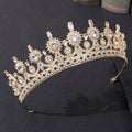 New Baroque Zircon Tiaras and Crowns Women Crystal Wedding Silver Color Wedding Party Princess Queen Crown