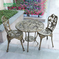 New Arrival Outdoor Furniture Cast Aluminum Leisure Dining Coffee Set