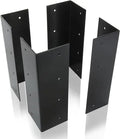 Corner Brackets for Raised Garden Bed - 17.25 inch Set of 4 - Matte Black Rustproof Steel Matching Screws Included