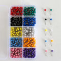 500 Pcs Packed Round Ball Head Colorful Positioning Push Pin Handmade PinFixed Pin