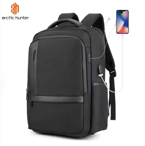 Arctic Hunter 2020 Large Capacity Multi-function Nylon USB Charging Port Travelling Anti Theft Waterproof Smart Laptop Backpack