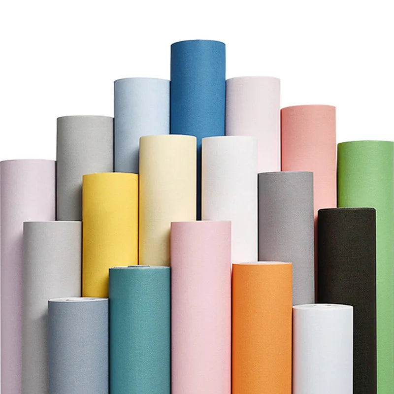 Morandi Floral Wallpaper for Bedroom Dormitory Waterproof Self-Adhesive Solid Color Fireproof Diatom Mud Colorful Floral for
