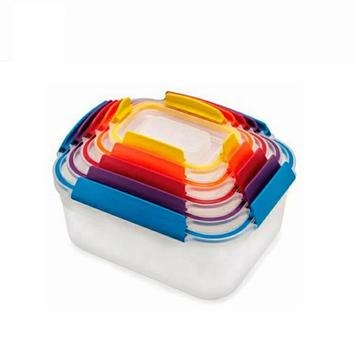 5 Pack Hot Selling Plastic Food Grade Airtight Dry Cereal Food Storage Containers Set