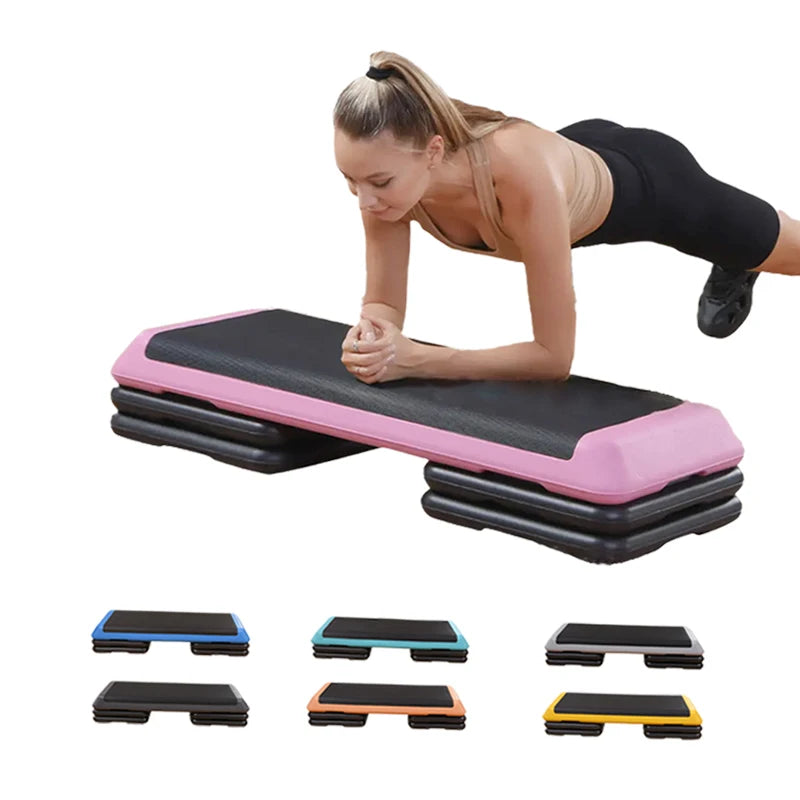 Multifunction Three-Gear Detachable Risers Fitness Exercise Platform Trainer Pedal Stepper