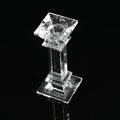 Honor of Crystal Wedding Decoration Candelabra Solid Glass Pillar Candle Stick Holders Clear Crystal Candlestick