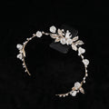 Women Ceramic Flower Headpiece Wholesale Bridal Headpiece Pearl Bride Wedding Headpiece