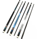 Premium Billiard 1/2-PC Carbon Fiber Shaft Maple Wood Pool Cue Uni Loc Fast Joint & Extension  58" 3 Colors Grip Billiard Cue