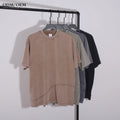 Custom Hip Hop Printing Puff Print Outdoor Vintage Crew Neck High Street Wear Cotton Batik Acid Washed Men's T Shirt