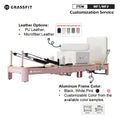 Custom Leather Aluminum Pilates Reformers Machine Foldable Core Bed Home Studio Use Commercial Fitness Equipment Logo Gym Wood