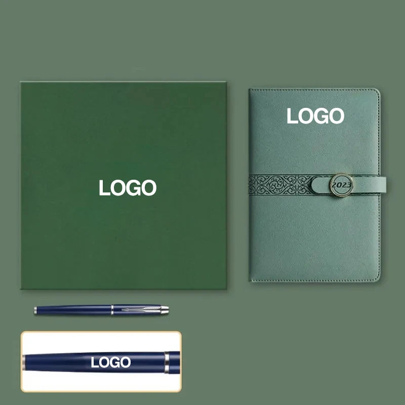 A5 Notebook Pen Gift Box Set Agenda 2023 Planner Organizer Calendar Diary Journal Office Daily Promotional Business Gift Sets