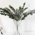 Factory Price Silk Artificial Eucalyptus Leaves Matching Flower Wholesale