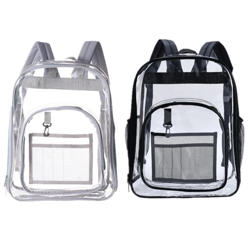 Fast Shipping Fashion New Design Waterproof School Bag Large Capacity PVC Transparent Backpack