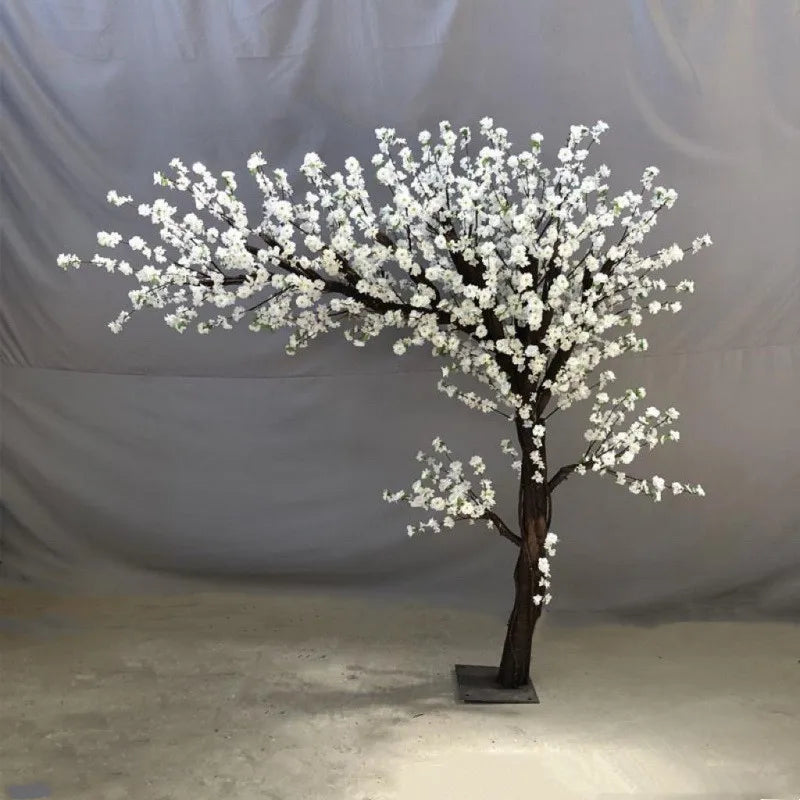 Romantic Atmosphere Silk Artificial Cherry Blossom Tree for Wedding Party Christmas Graduation Decorations Hotel Lobby