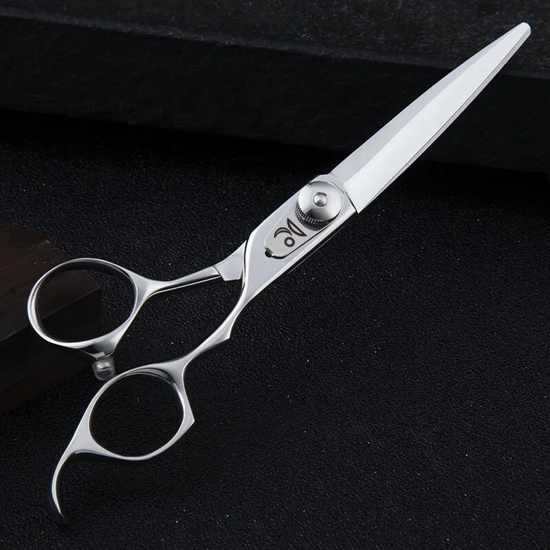 Japanese 440C Stainless Steel Professional Beauty Salon Hair Cutting Scissors 6" Right-Handed 59-60 HRC Blunt-Sharp Blade Tip