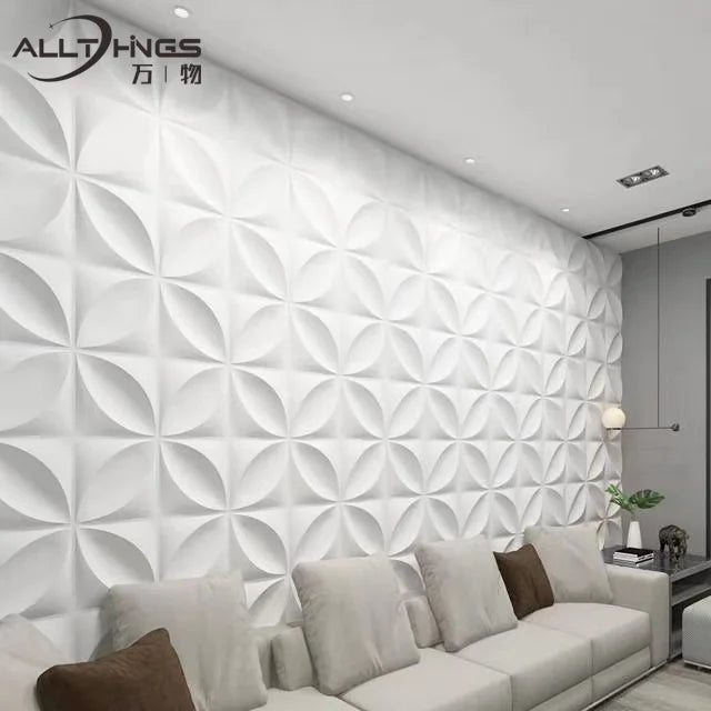 Hot Selling Interior Decoration 3D Pvc Wall Panel/Sticker Easy Installation Waterproof Plastic 3d Pvc Wall Sheet