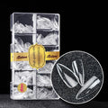 New Product Full/half Cover Long Round No Trace Nail Tip clear Ballerina Soft Gel Nails Tip for Nail Art Practice Display