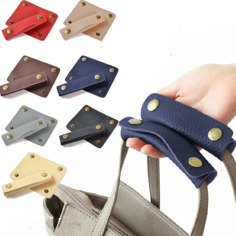 Portable Wholesale Leather Bag Handle PU Leather Wrist Strap Luggage Strap Hand Strap for Grip for Travel Bag Luggage Suitcase
