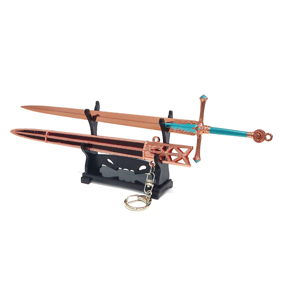 Same Game Merch Cosplay Mini Game Katana Keychain 26CM Metal Sword Peripheral